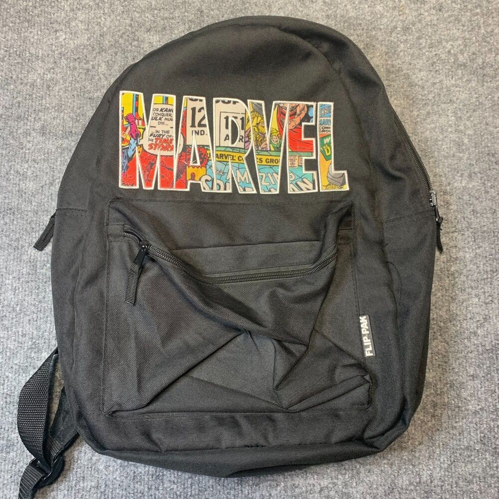 Marvel Heroes - Comic Book Panel 16" REVERSIBLE Flip Pak Backpack